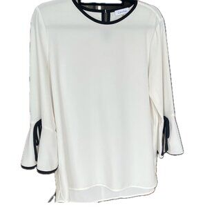 Calvin Klein Blouse with Bell Sleeve Details
